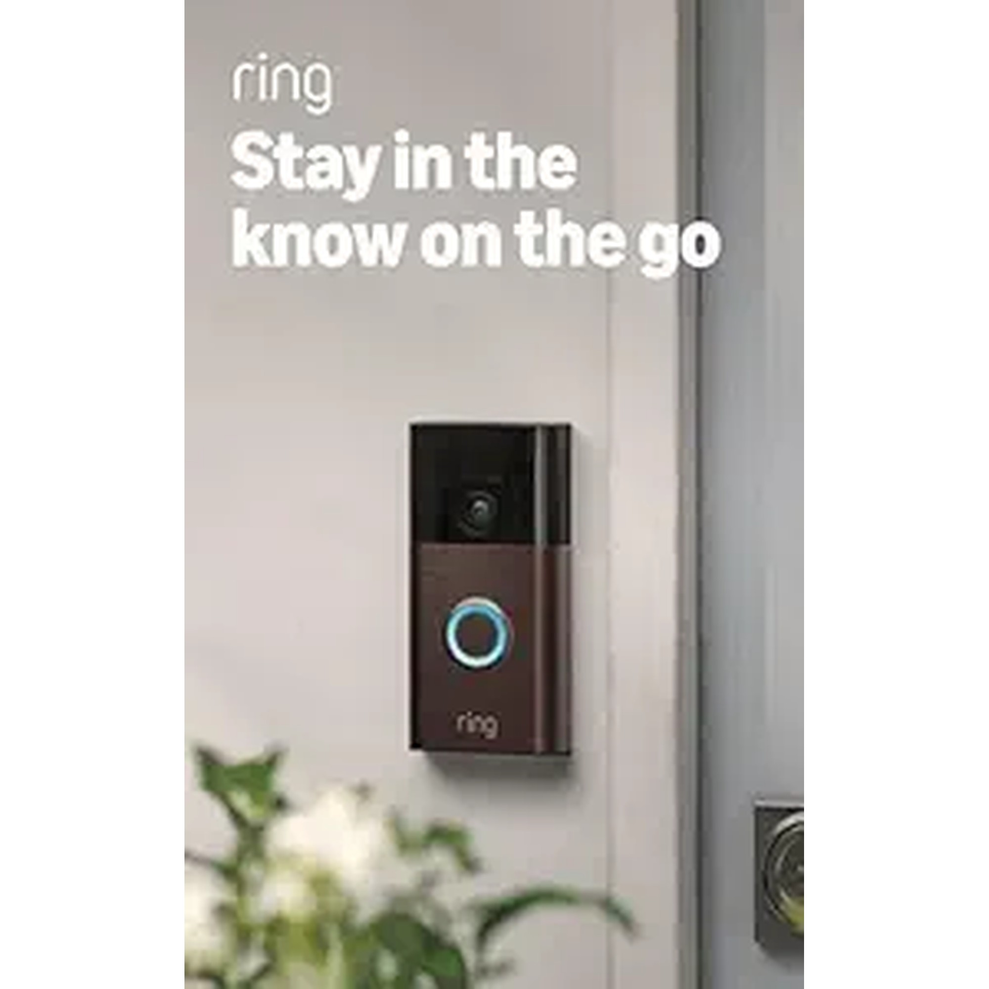 Ring Battery Doorbell, Home or business security with Head-to-Toe video, Live View with Two-Way Talk, and Motion Detection & Alerts, Venetian Bronze