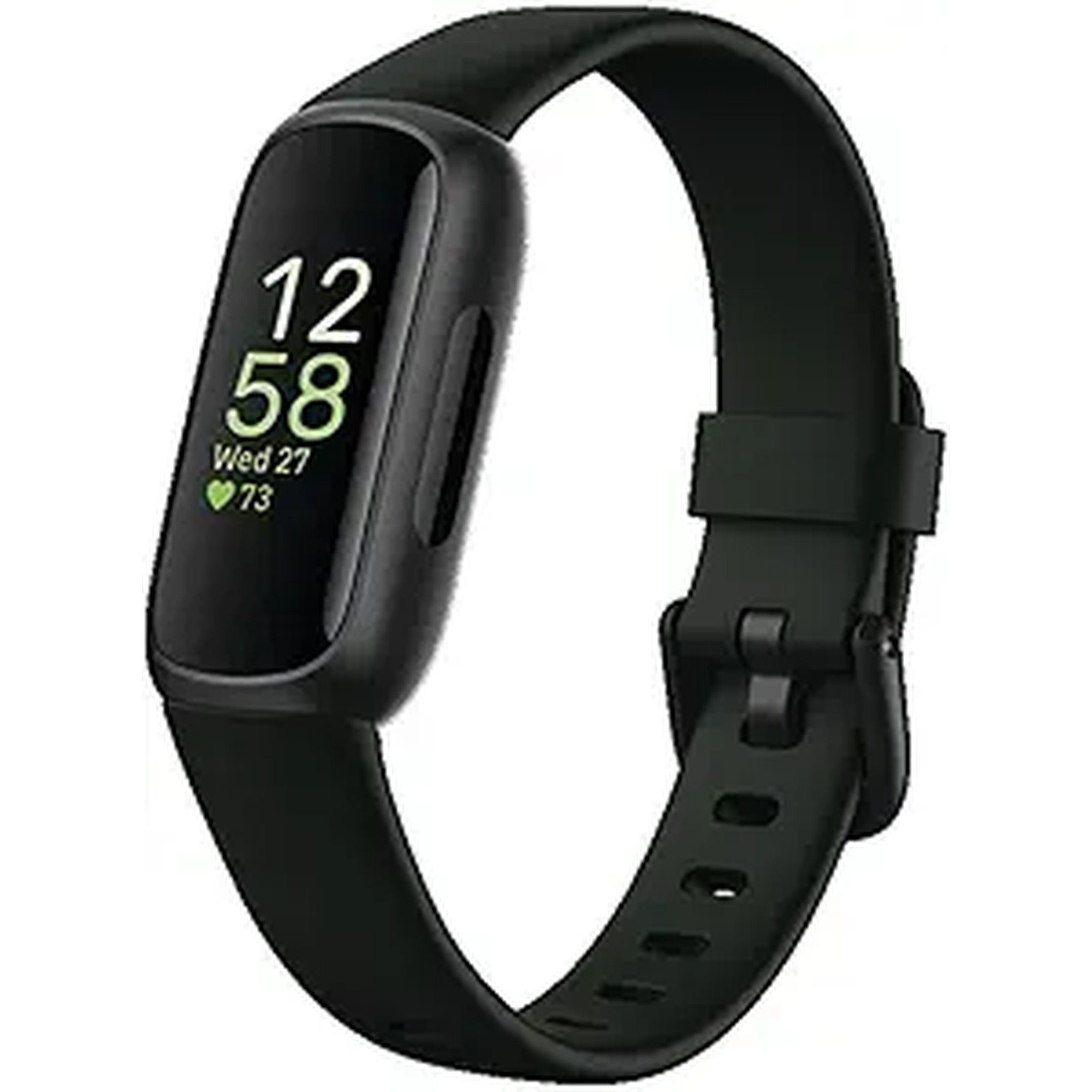 Fitbit Inspire 3 Health & Fitness Tracker with Stress Management, Workout Intensity, Sleep Tracking, 24/7 Heart Rate - 3-Month Google Health Premium Membership Included - Midnight Zen/Black