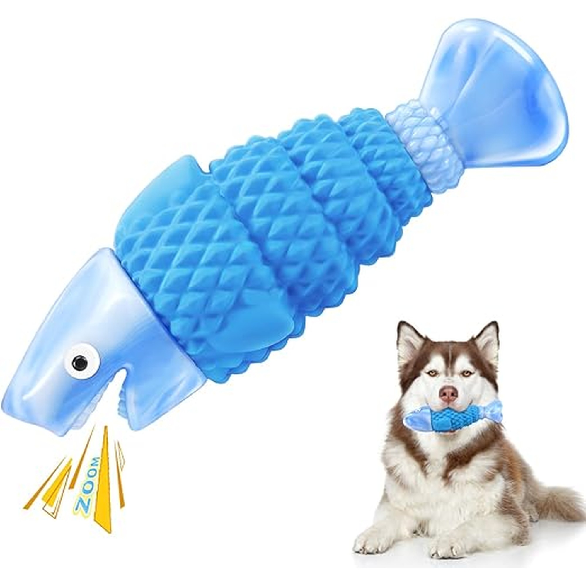 WinTour Tough Dog Toys for Aggressive Chewers, Indestructible Dog Chewers for Medium & Large Breeds, Squeaky Durable Chew Toys to Keep Them Busy, Reduce Boredom, Teeth Cleaning, Bacon Flavor