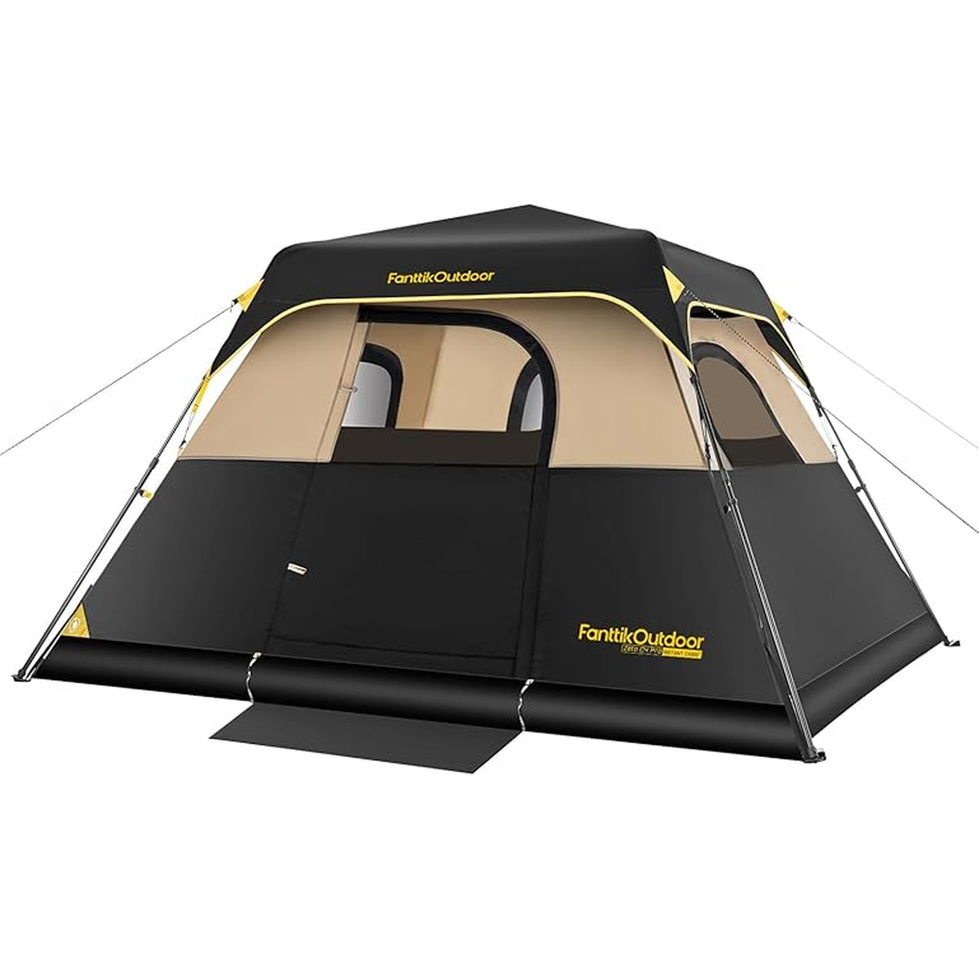 FanttikOutdoor Camping Tent 4/6/8/10 Person Instant Cabin Tent Setup in 60 Seconds with Rainfly & Windproof Portable with Carry Bag for Family Camping & Hiking