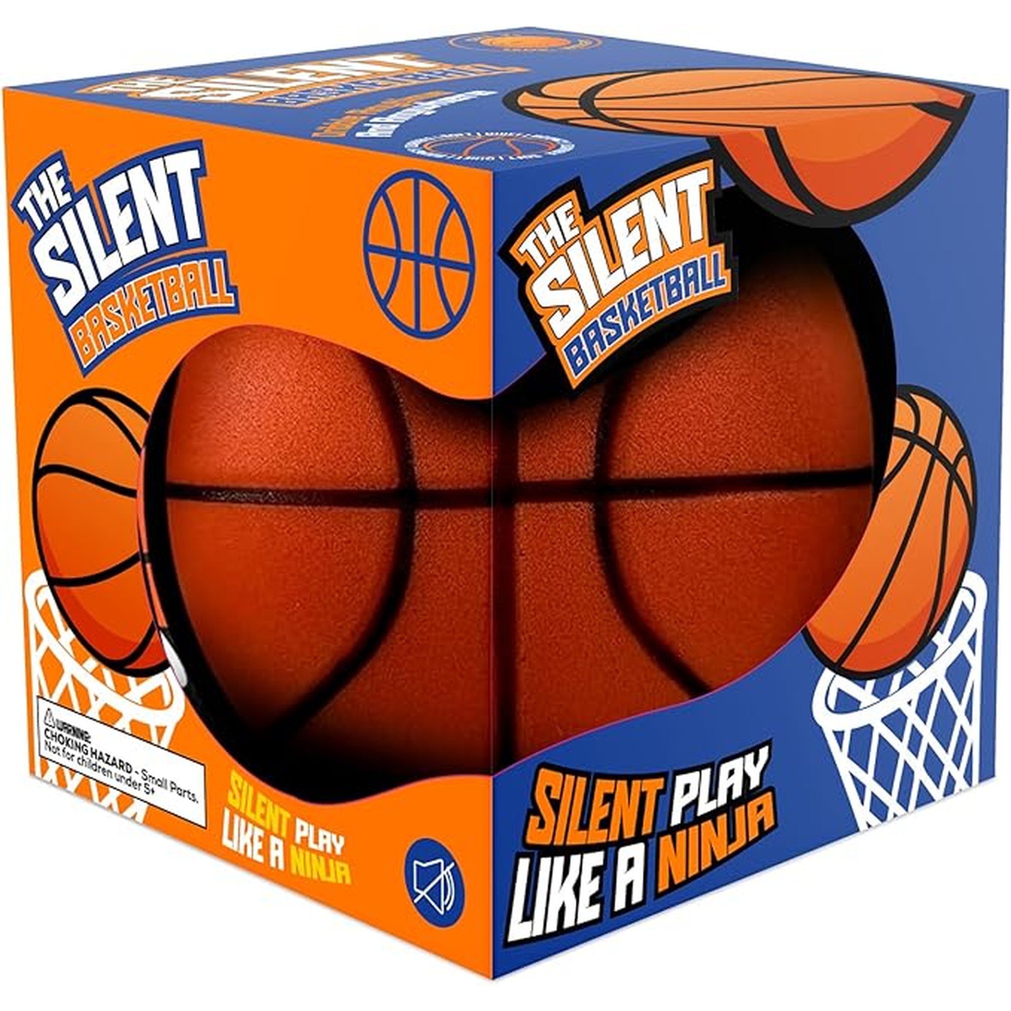 Rzkipdy Silent Basketball Size 5 (27.5") â€“ Not Vacuum Shipped - 2025 Upgraded Airless Soft Foam Ball Soundless for Quiet Dribbling and Indoor Training â€“ Real Feel Higher Bounce No Noise