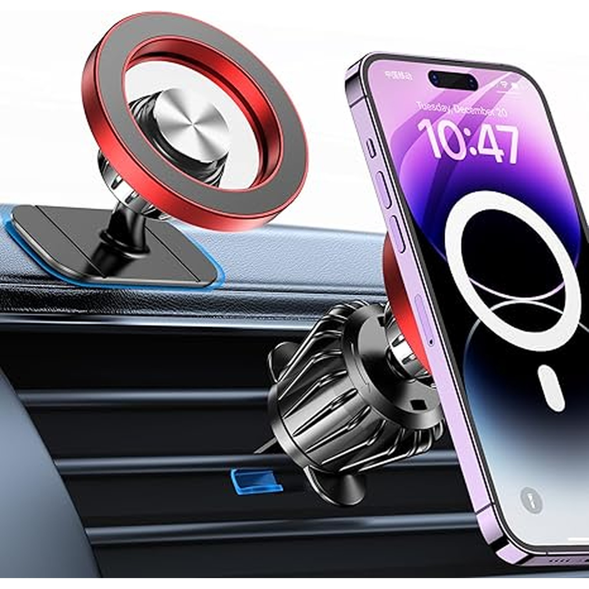 Kaistyle for Magsafe Car Mountã€20 Strong Magnetsã€‘Magnetic Phone Holder for Car Phone Holder Mount Dash Mounted Holders Cell Phone Holders for Your Car Accessories for Women Men for iPhone 17 16 15 14