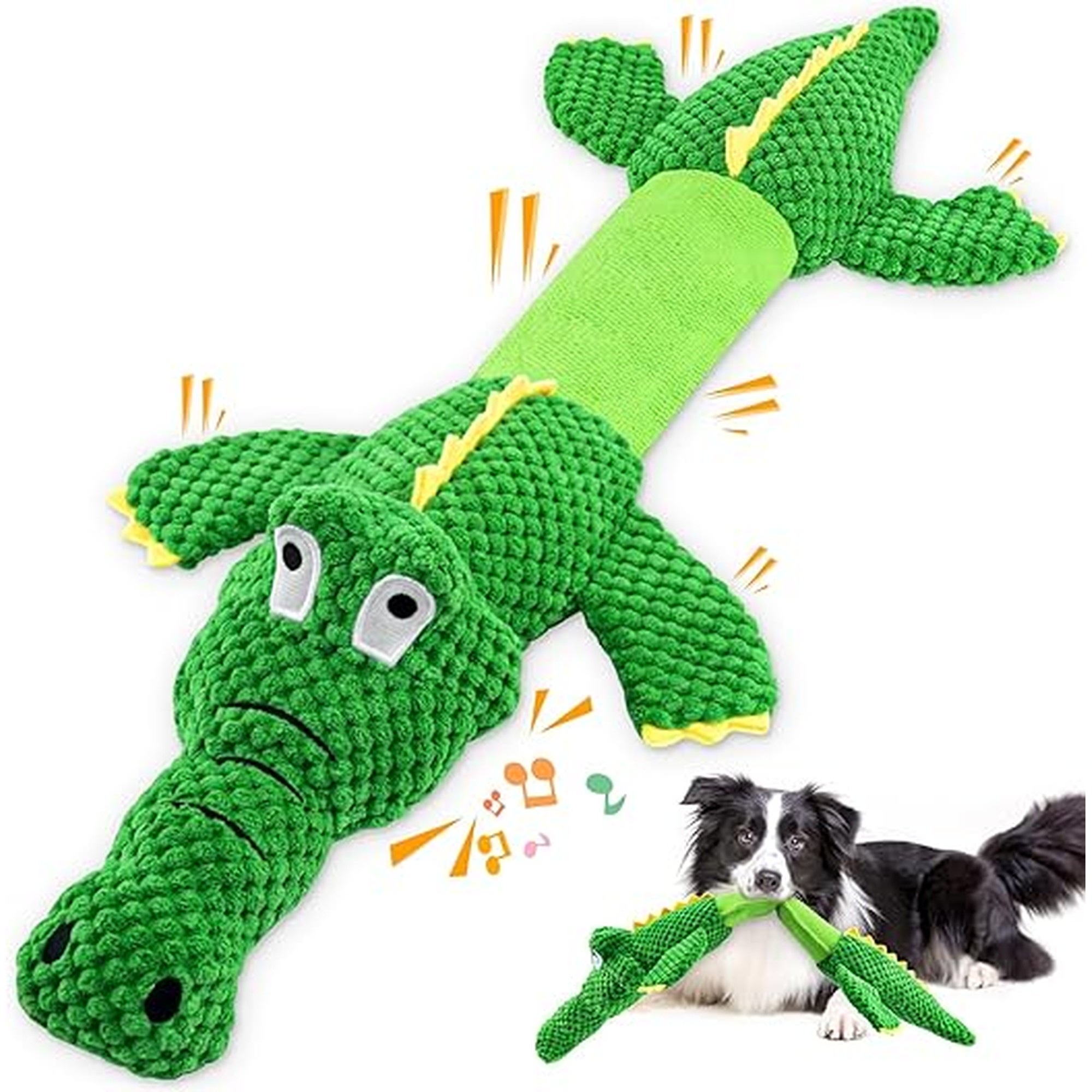 WOWBALA Dog Toys for Aggressive Chewers : Tough Interactive Tug of War Dog Toys-Squeaky Chew Toys for Small,Medium,Large Breed