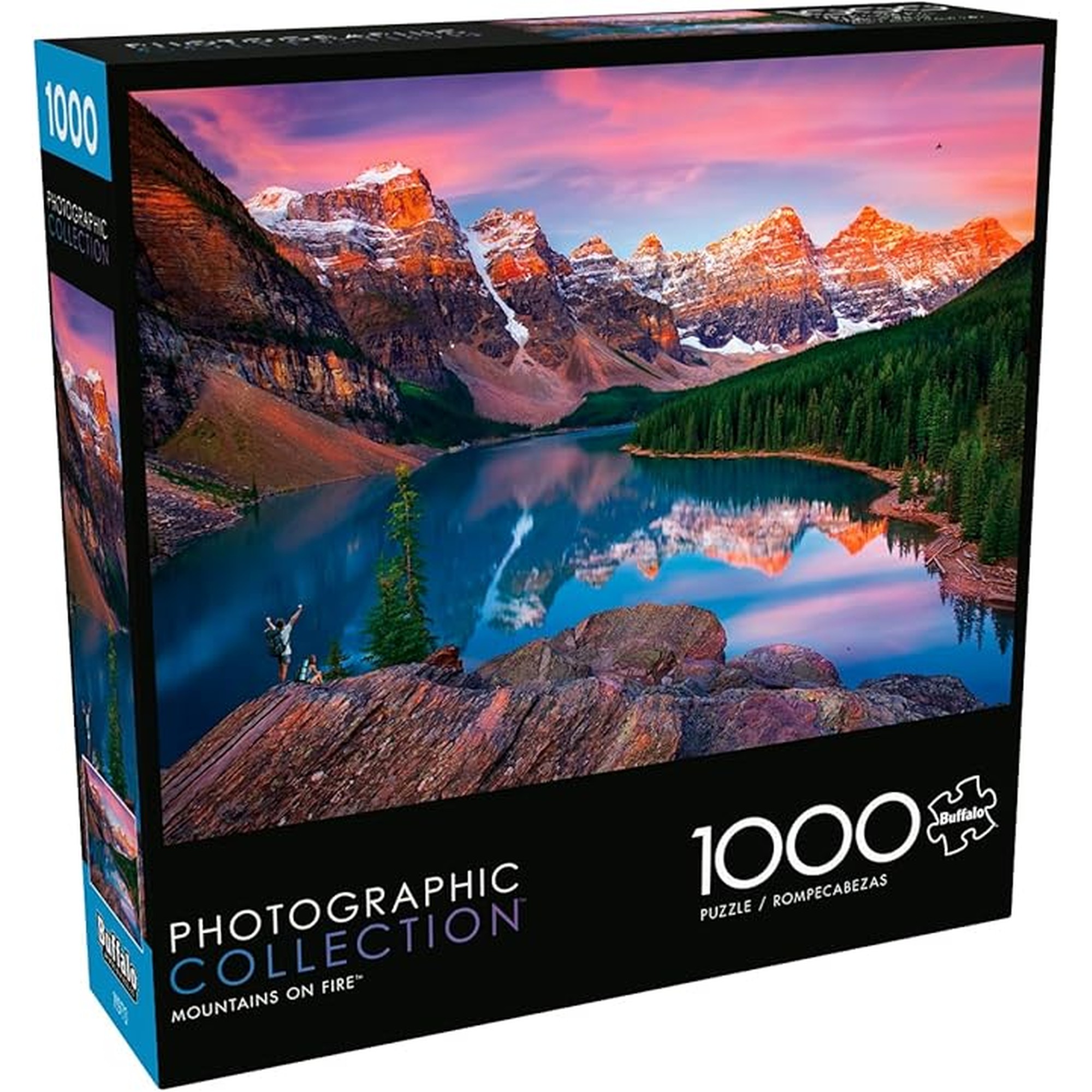 Buffalo Games - Mountains on Fire - Chip Phillips - 1000 Piece Jigsaw Puzzle for Adults - Challenging Mountain Sunset Puzzle Perfect for Game Nights - Finished Size 26.75 x 19.75