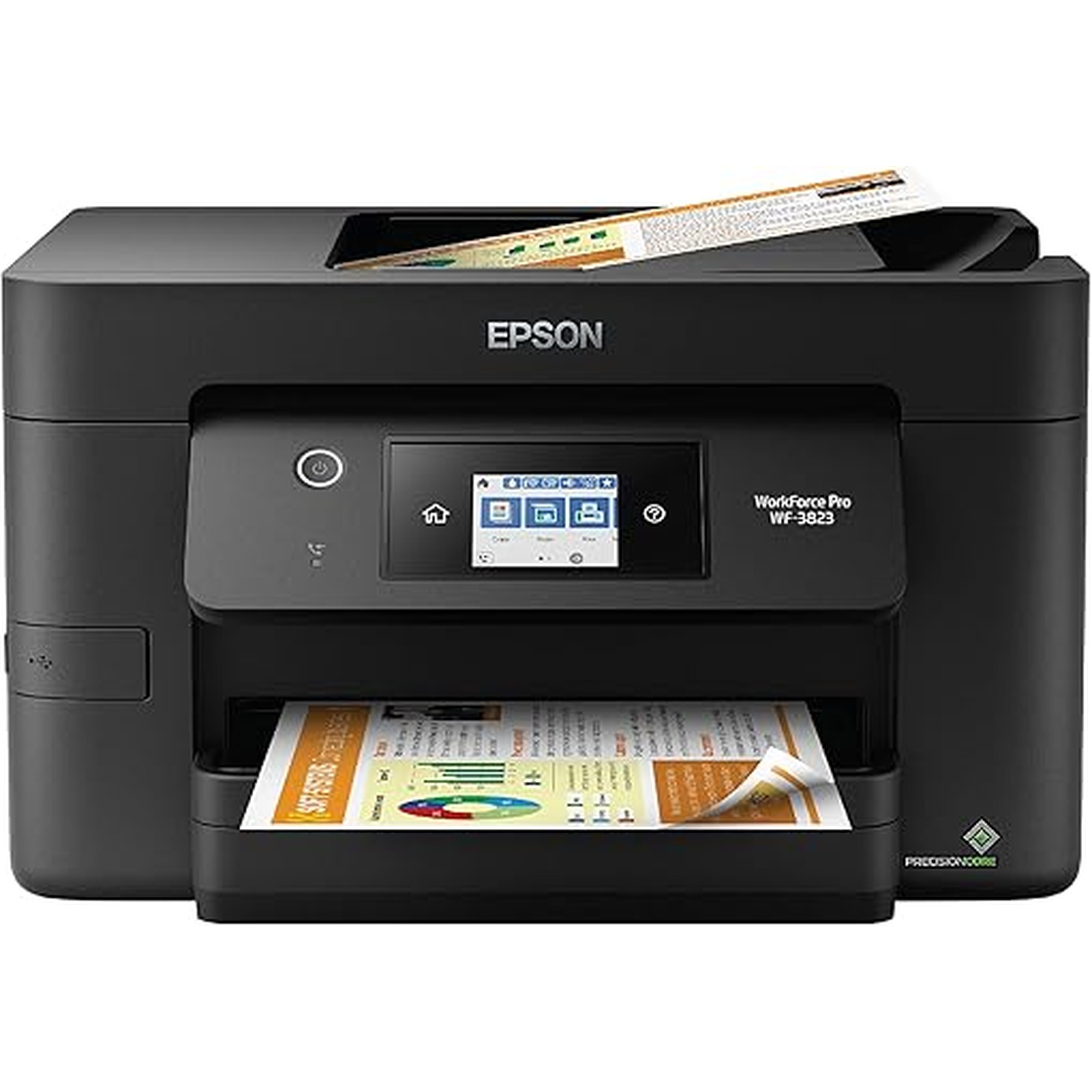 Epson Workforce Pro WF-3823 Wireless All-in-One Printer with Auto 2-Sided Printing, 35-Page ADF, 250-Sheet Paper Tray and 2.7" Color Touchscreen