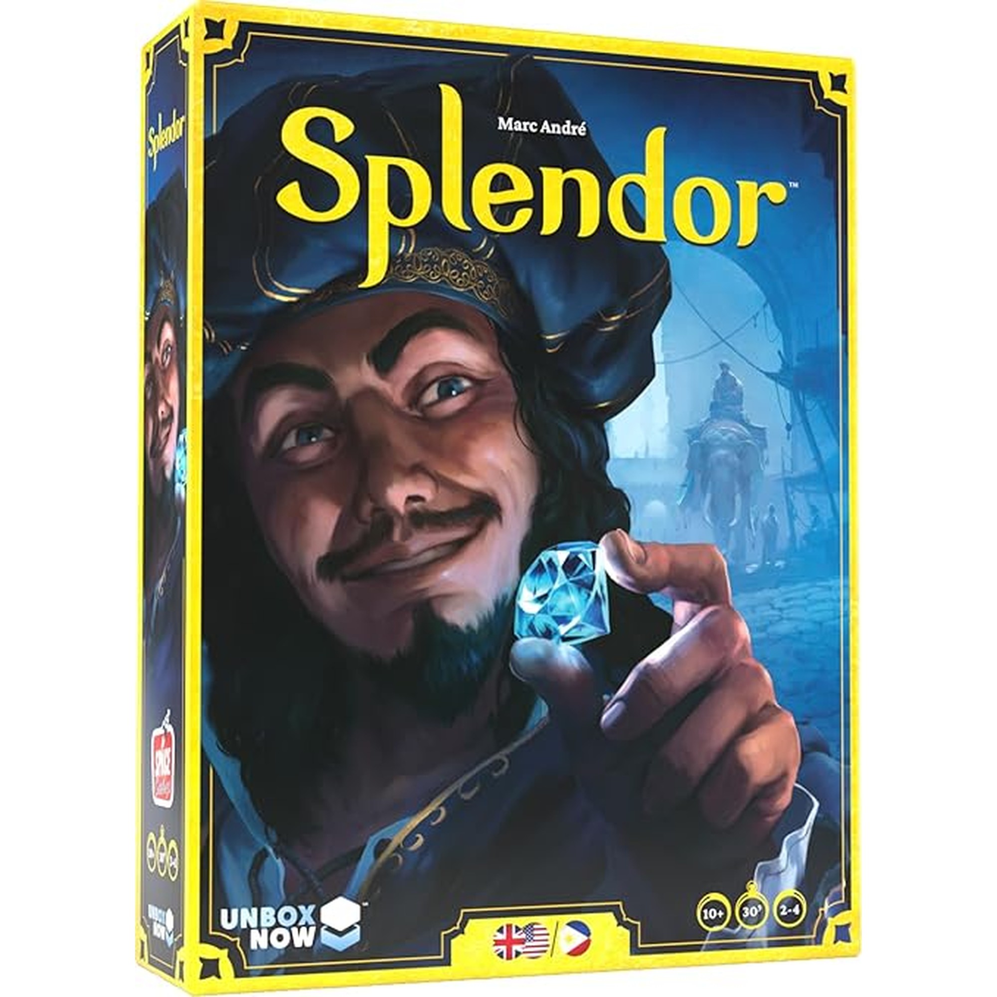 Asmodee Splendor Board Game - Master The Art of Wealth and Prestige! - Engaging Gem Mining Strategy Game for Kids & Adults, Ages 10+, 2-4 Players, 30 Min Playtime