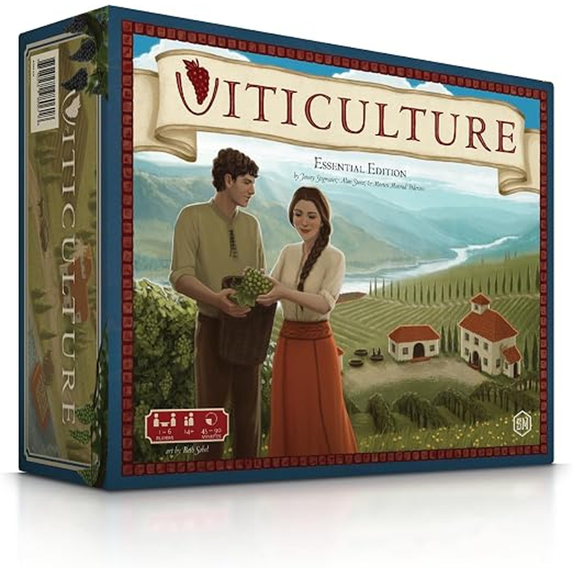 Stonemaier Games: Viticulture Essential Edition (Base Game) by Jamey Stegmaier | Create the Most Prosperous Tuscan Vineyard | Strategy Board Game for Adults and Family | 1-6 Players, 90 Mins