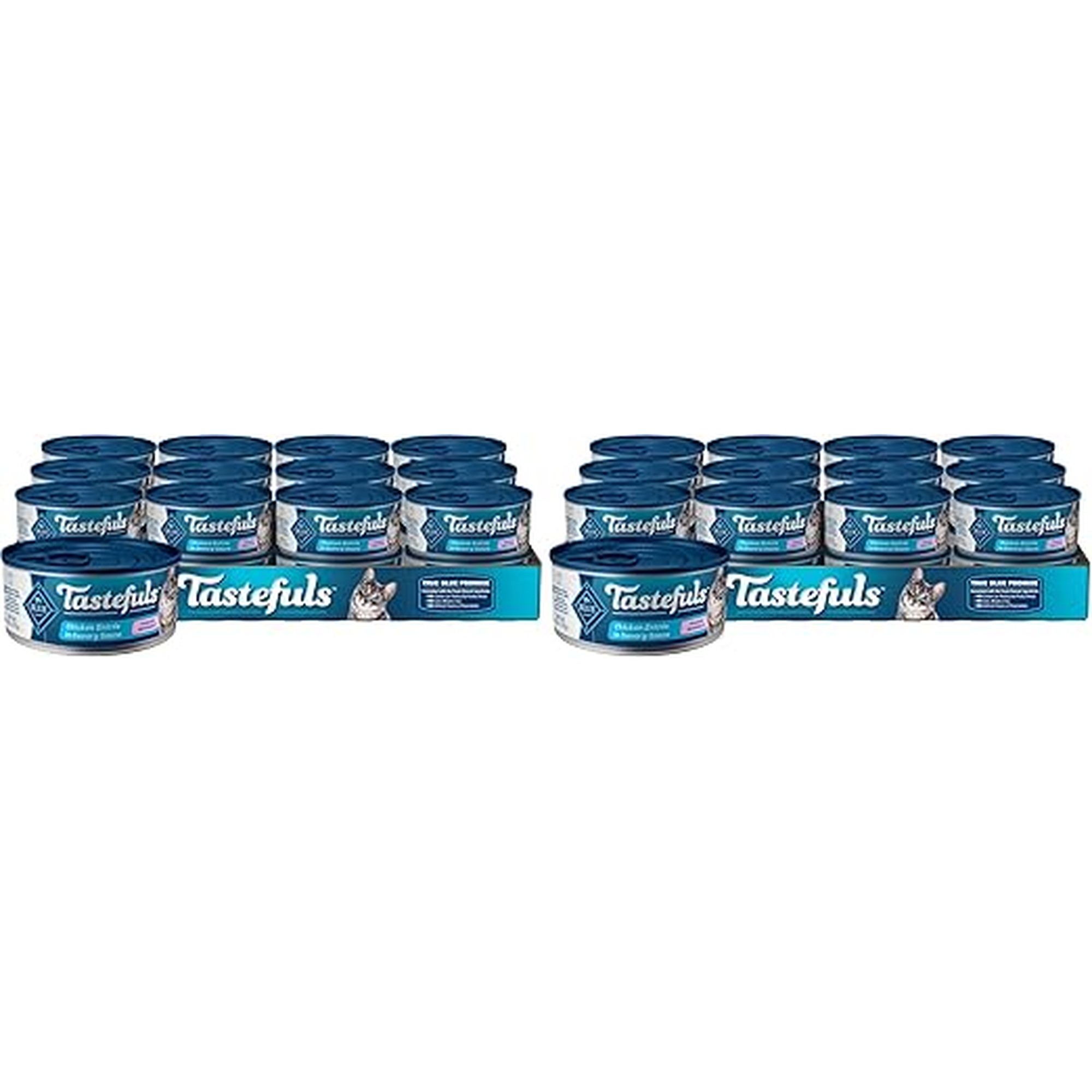 Blue Buffalo Tastefuls Natural Tender Morsels Wet Cat Food,Chicken EntrÃ©e 5.5-oz cans,(Pack of 48)