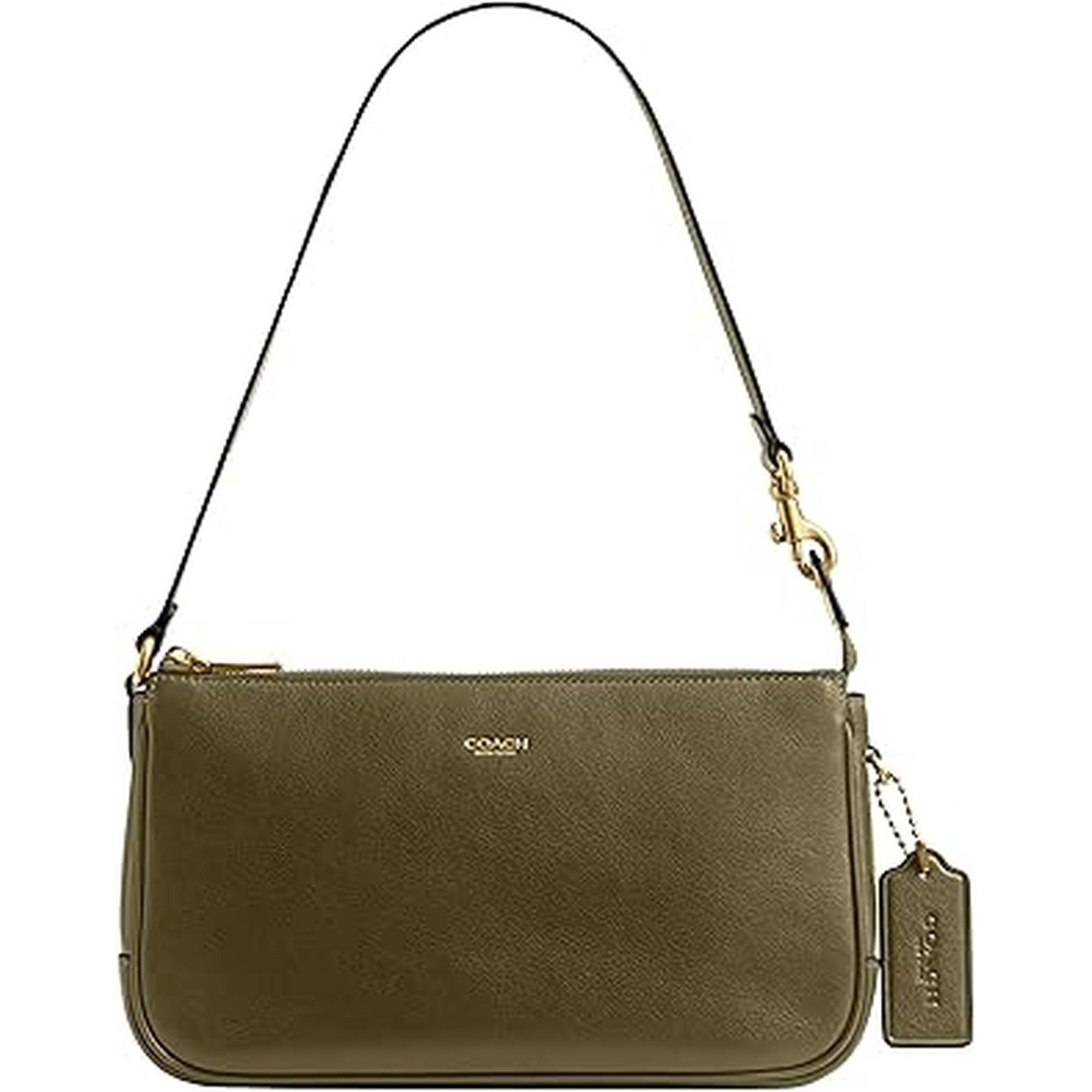 COACH Women's Natural Grain Leather Plaza Bag