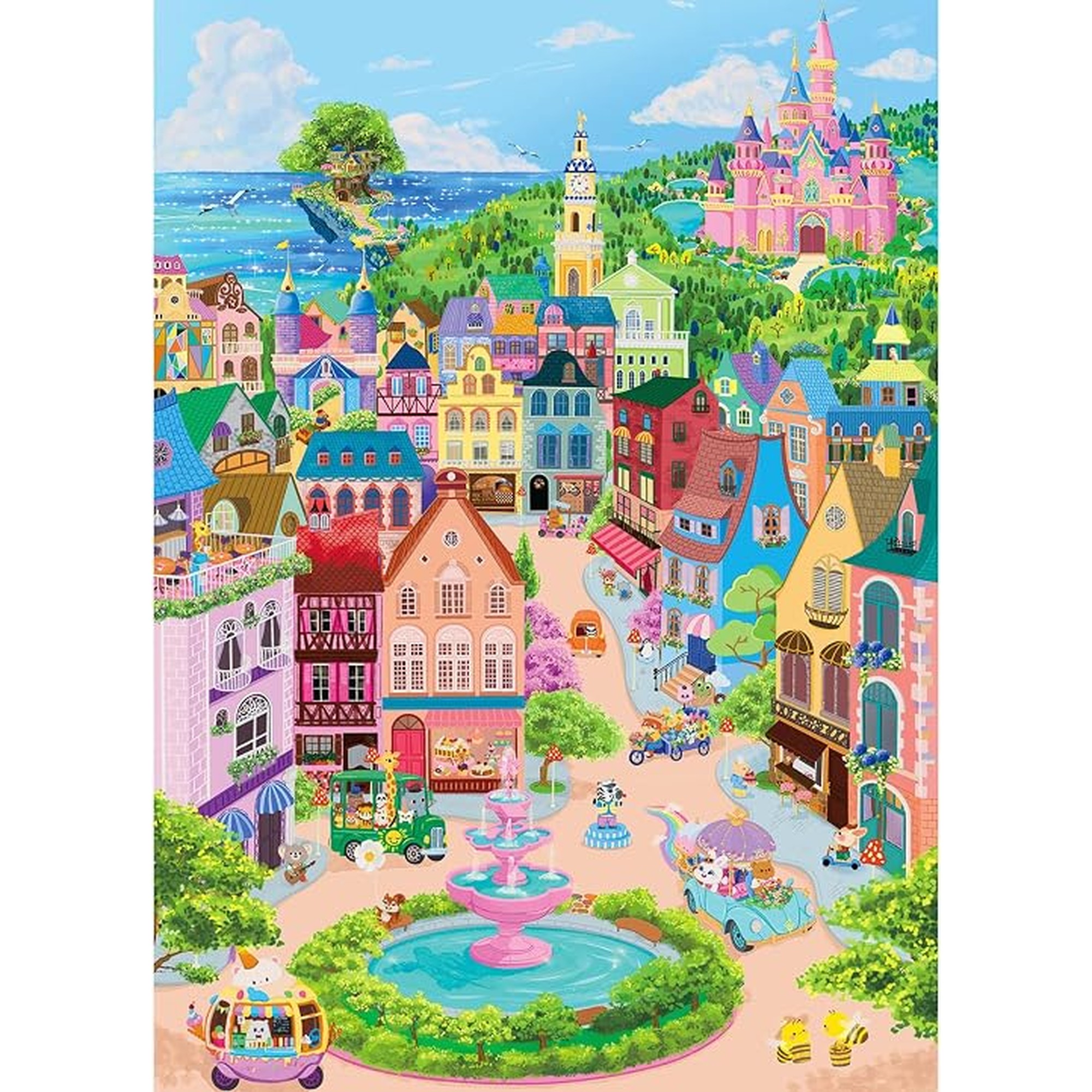 Puzzles for Adults 1000 Pieces, Jigsaw Puzzle for Adults, Fun Challenging Puzzle, Rainbow Cloud Kingdom Puzzles Game, Interlock Perfectly No Dust, Gifts for Parents Home Decor