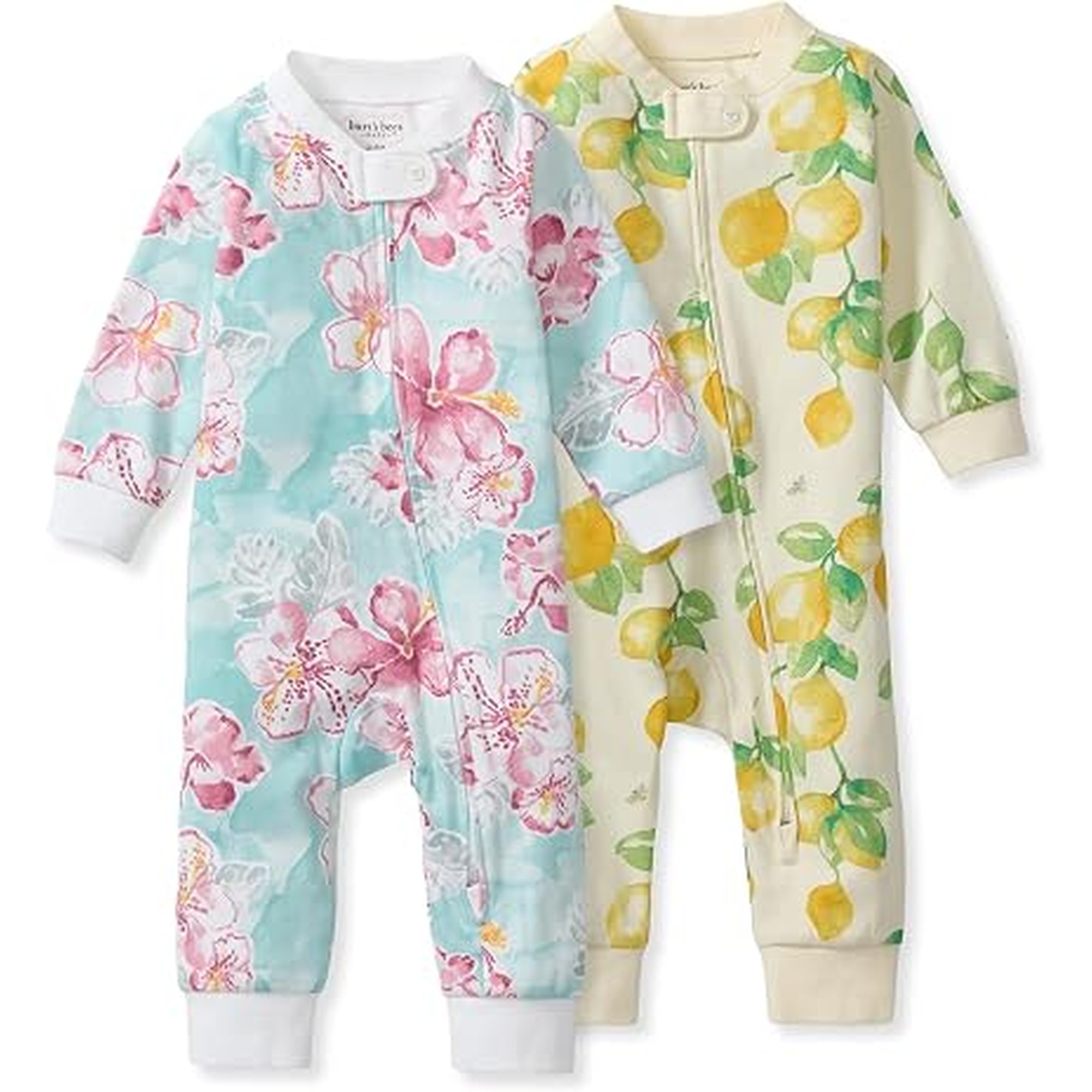 Burt's Bees Baby Unisex Sleep and Play PJs, 100% Organic Cotton One-Piece Zip Front Footless Loose Fit Footie Pajamas
