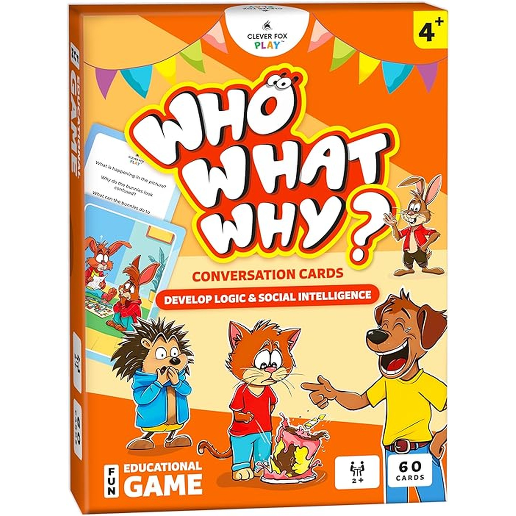 Who What Why Conversation Cards for Kids â€“ Learning Game for Social Skills, Emotional Intelligence & Critical Thinking â€“ Speech Therapy Resources, Sequencing Game & Articulation Materials, Ages 4+