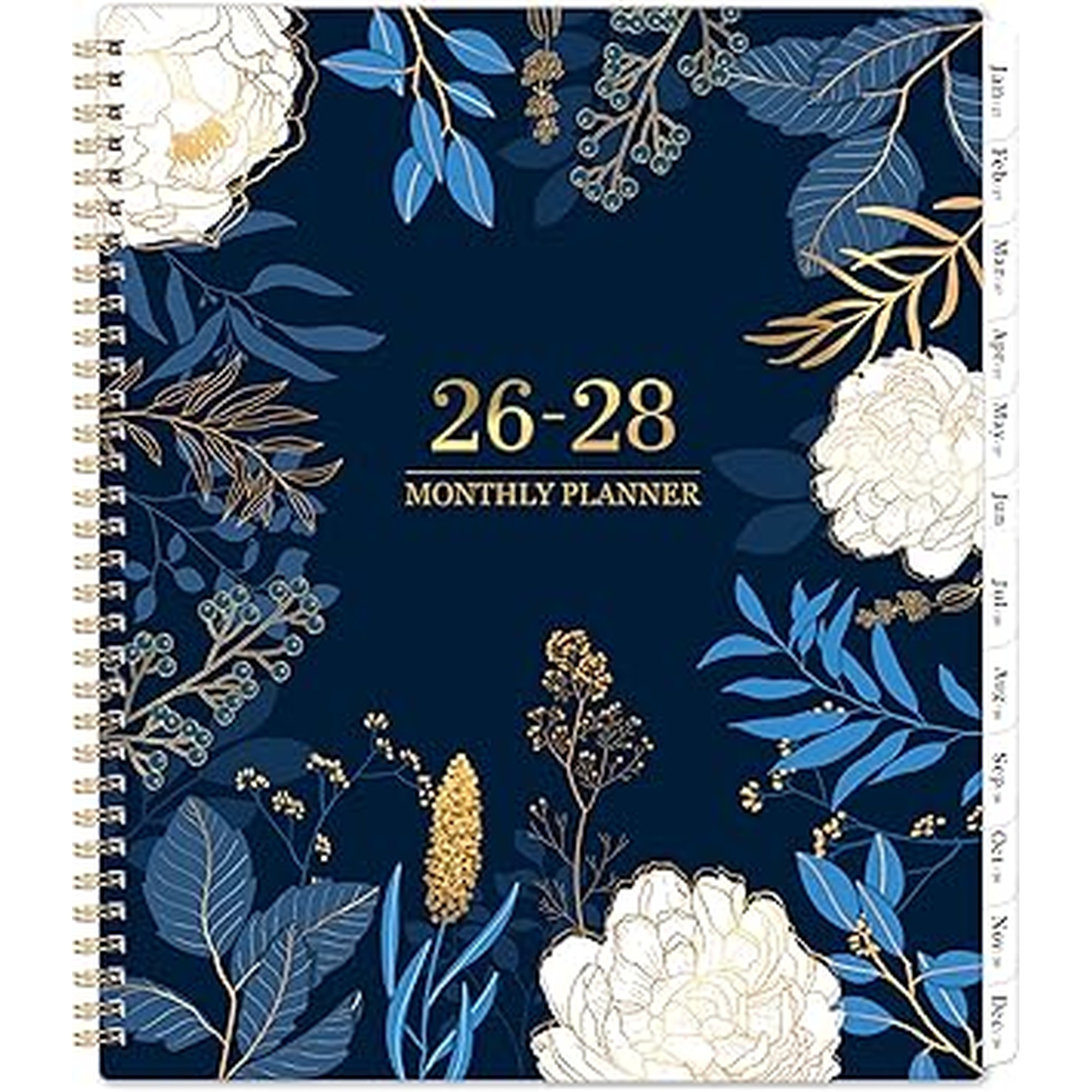 2026-2028 Monthly Planner - 2 Year Monthly Planner/Calendar 2026-2028, July 2026 - June 2028, 11" x 9", 24 Monthly Planner with Tabs, Back Pocket, Holidays, Twin-Wire Binding, Note Pages