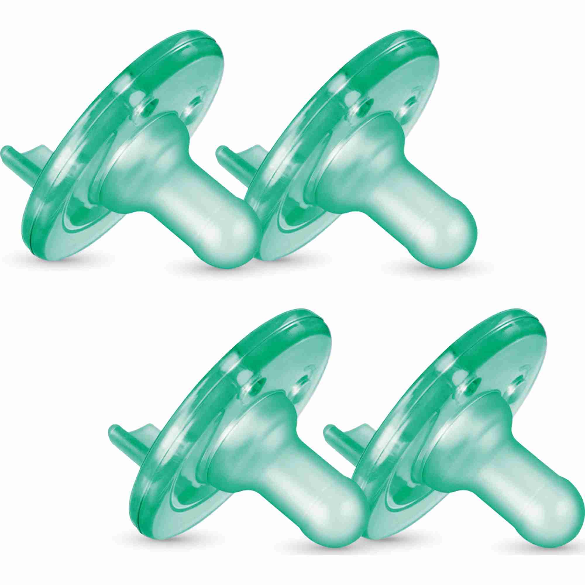 Philips Avent Soothie Pacifier, Green, 0-3 Months, 4 Pack